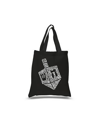 Hanukkah Dreidel - Small Word Art Tote Bag