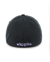 Men's '47 Brand Black Baltimore Ravens Franchise Logo Fitted Hat