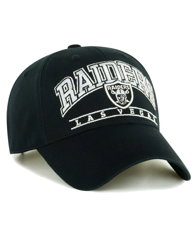 Men's '47 Brand Black Las Vegas Raiders Fletcher Mvp Adjustable Hat