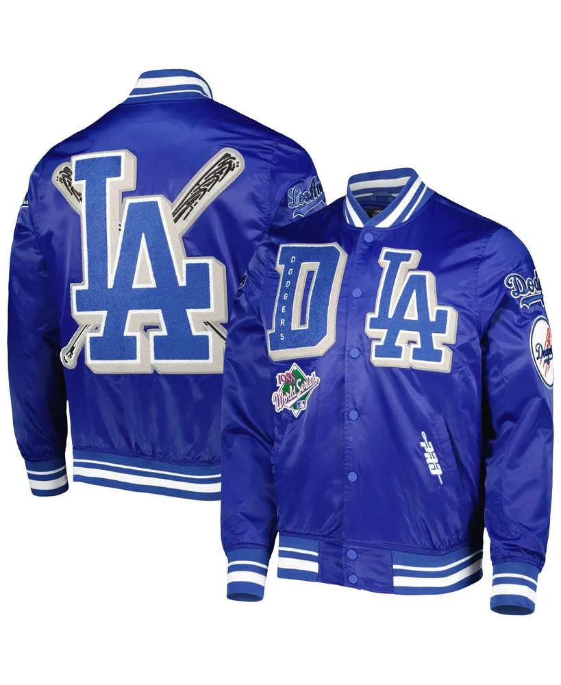 Los Angeles Dodgers Mitchell & Ness City Collection Satin Full-Snap Varsity  Jacket - White