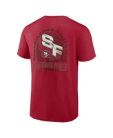 Men's Profile Scarlet San Francisco 49ers Big and Tall Two-Sided T-shirt