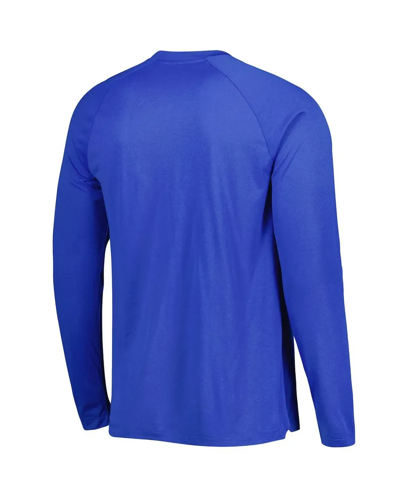 Men's Nike Royal Boise State Broncos Spotlight Raglan Performance Long Sleeve T-shirt