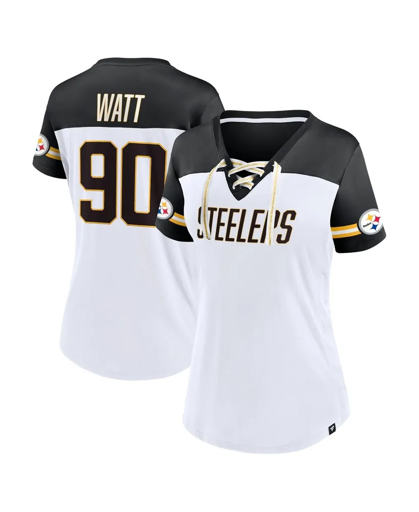 Lids T.J. Watt Pittsburgh Steelers Fanatics Branded Women's Player Icon  Name & Number V-Neck T-Shirt - Black