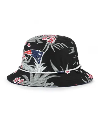 Men's '47 Brand Black New England Patriots Dark Tropic Bucket Hat