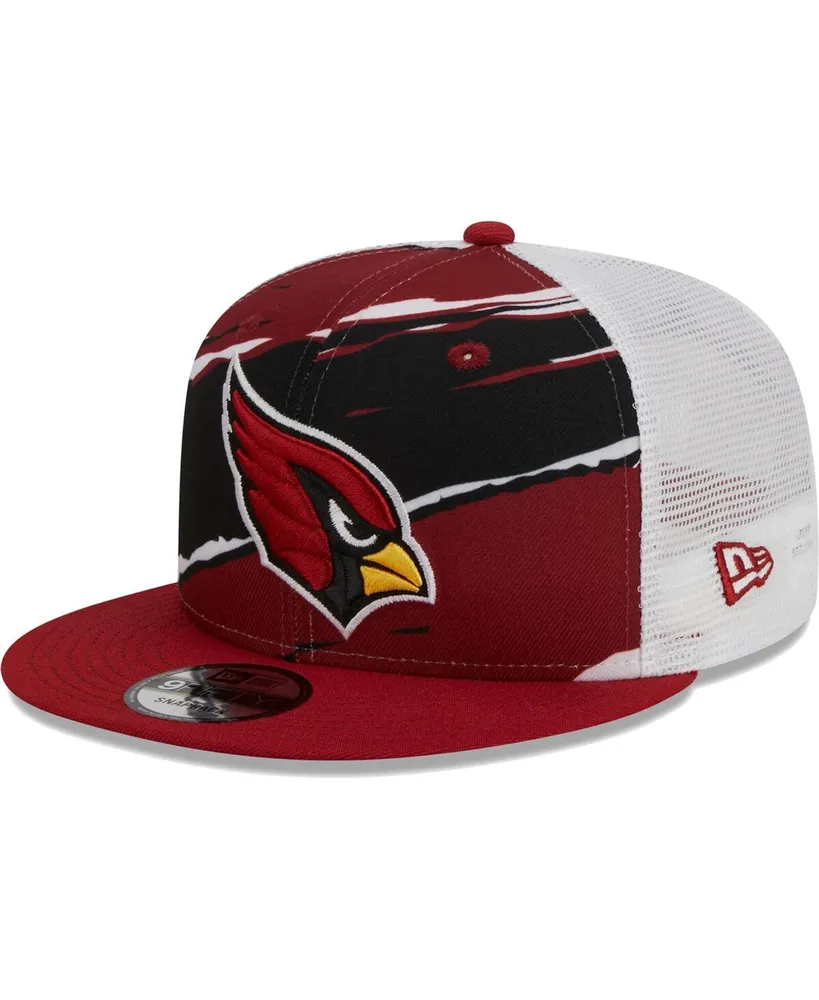 Men's New Era Cardinal Arizona Cardinals Tear Trucker 9FIFTY Snapback Hat