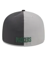 Men's New Era Gray, Black Green Bay Packers 2023 Sideline 59FIFTY Fitted Hat