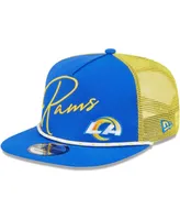 Men's New Era Royal Los Angeles Rams Script Logo Golfer 9FIFTY Snapback Hat