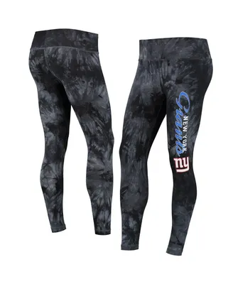 Women's Concepts Sport Black New York Giants Burst Tie Dye Leggings
