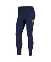 Women's Navy Notre Dame Fighting Irish 7/8 Ribbed Pocket iLeggings