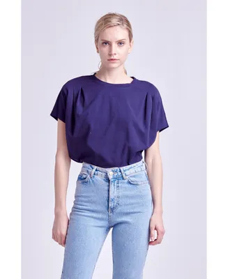 Women's Pleated T-Shirt