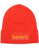 Timberland Men's Established 1973 Logo Patch Beanie