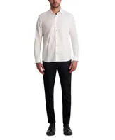 Karl Lagerfeld Paris White Label Men's Slim-Fit Tonal Polka-Dot Shirt