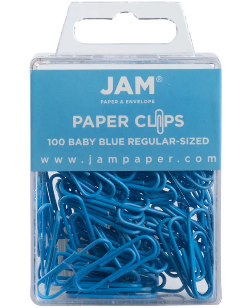 Jam Paper Colorful Standard Paper Clips - Regular 1" - Paperclips - 100 Per Pack