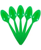 Jam Paper Big Party Pack of Premium Plastic Spoons - 100 Disposable Spoons Per Box
