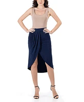 24seven Comfort Apparel Women's Knee Length Skirt