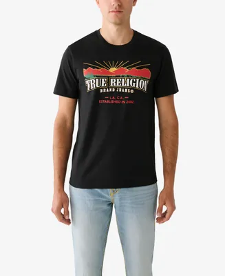 True Religion Men's Short Sleeve Explore Arch T-shirt