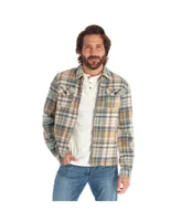 Px Clothing Men's Long Sleeve Plaid Zip Up Shirt Jacket