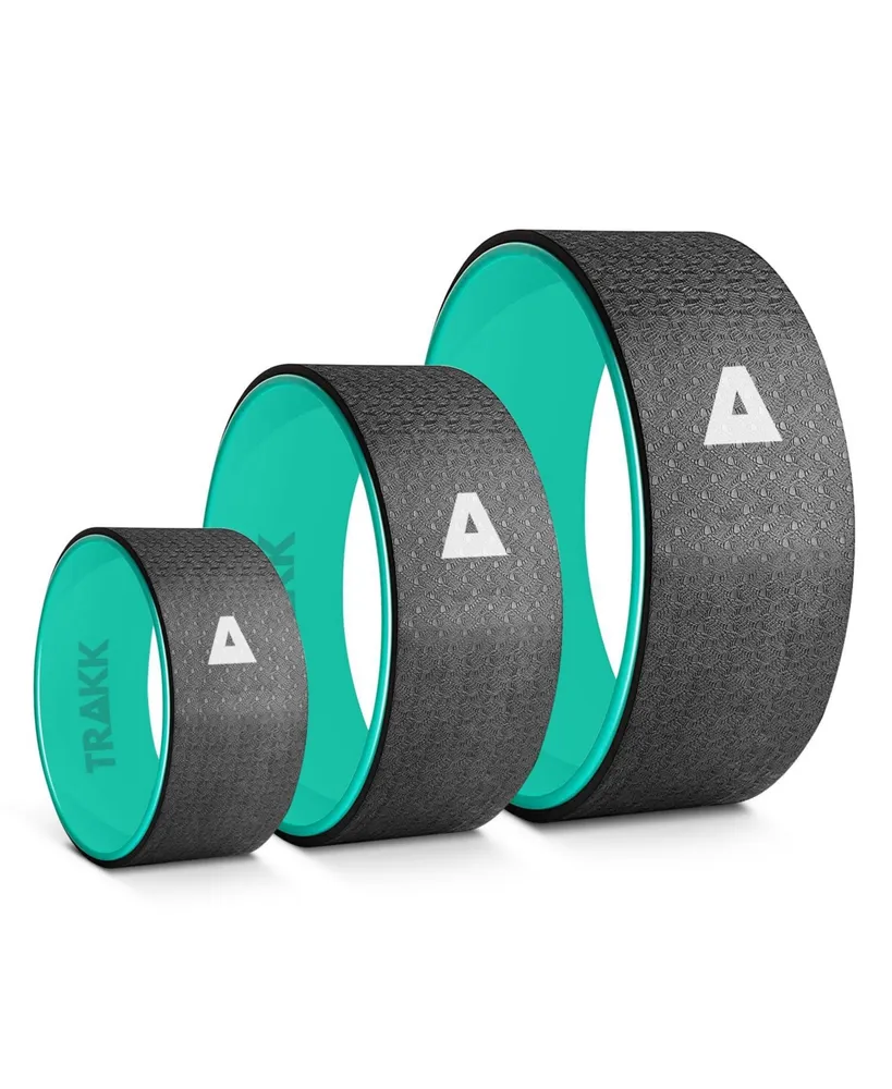 Trakk Yoga/Fitness Wheel (3-Pack) Back Roller for Muscle Relaxation Stretching Back for Pain Relief