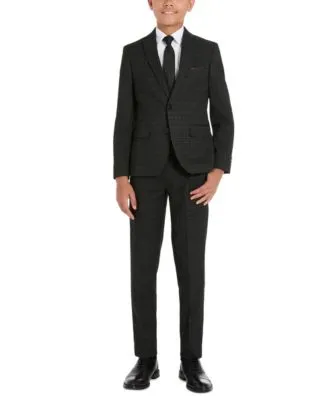 Brooks Brothers Big Boys Classic Plaid Suit Separates