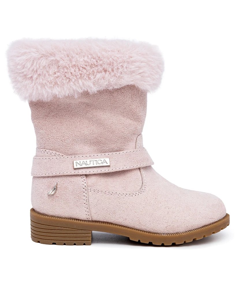 Nautica Toddler Girls Cosima Cold Weather Faux Fur Boots