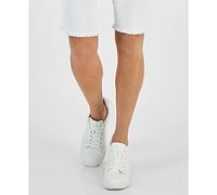 Style & Co Petite Mid Rise Raw-Edge Denim Bermuda Shorts, Created for Macy's