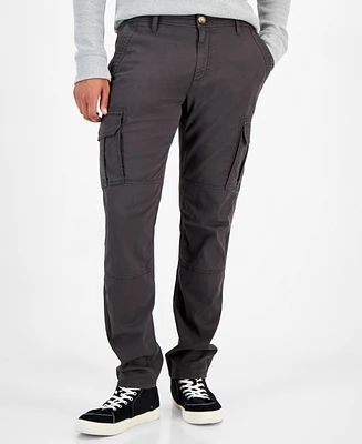 Sun + Stone Men's Garment-dyed Straight-Fit Morrison Tapered Cargo Pants, Created for Macy's