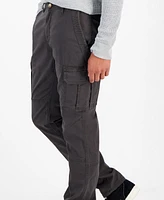 Sun + Stone Men's Garment-dyed Straight-Fit Morrison Tapered Cargo Pants, Created for Macy's