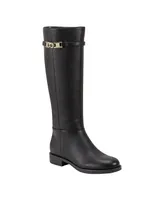 Bandolino Women's Romi Round Toe Side Zip Knee High Riding Boots