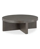 Folke 38" Oak Round Coffee Table