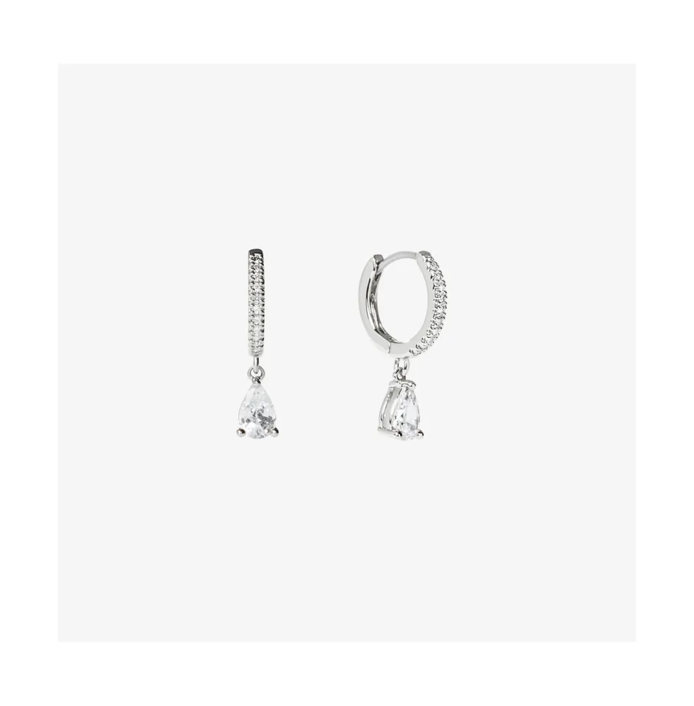 Ana Luisa Delicate Huggie Hoops - Elise Silver