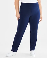 Style & Co Plus High-Rise Bootcut Leggings, Created for Macy's