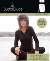 Cuddl Duds Plus Softwear Long-Sleeve V-Neck Top