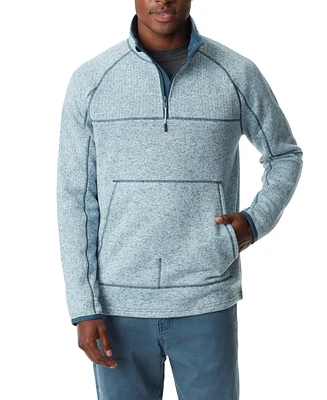 Bass Outdoor Men's Quarter-Zip Long Sleeve Pullover Sweater