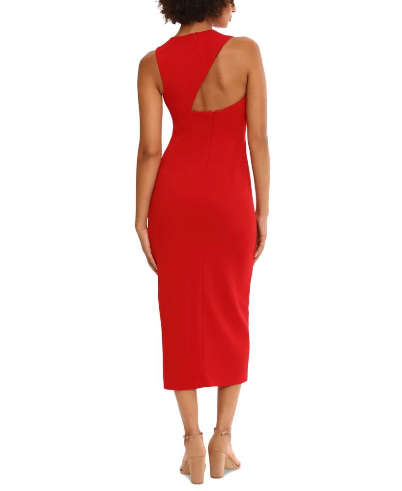 Donna Morgan Women's Side-Slit Cutout-Back Dress