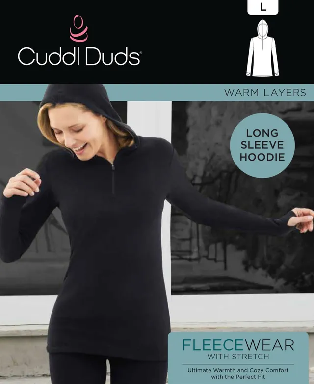 Cuddl Duds Women's Fleecewear Long-Sleeve Half-Zip Hoodie