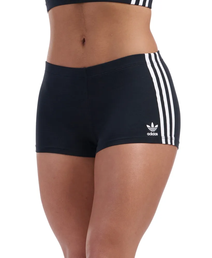 Adidas Originals Intimates Women's 3-stripes Hipster Underwear 4a7h64 In  Black