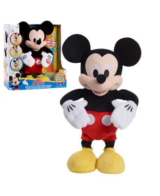 Disney Junior Mickey Mouse Hot Diggity Dance Mickey Feature Plush Stuffed Animal, Motion, Sounds, and Games