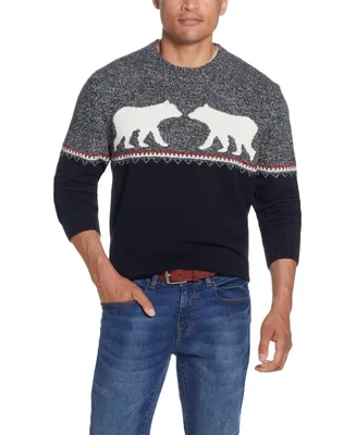 Weatherproof Vintage Men's Bear Holiday Sweater