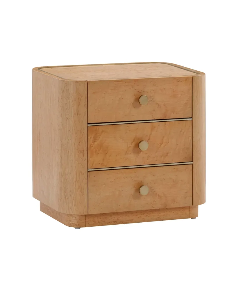 Tov Furniture 1 Piece Acacia 1 Drawer Nightstand