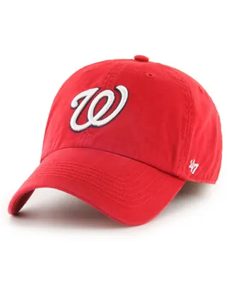 Men's '47 Brand Red Washington Nationals Franchise Logo Fitted Hat