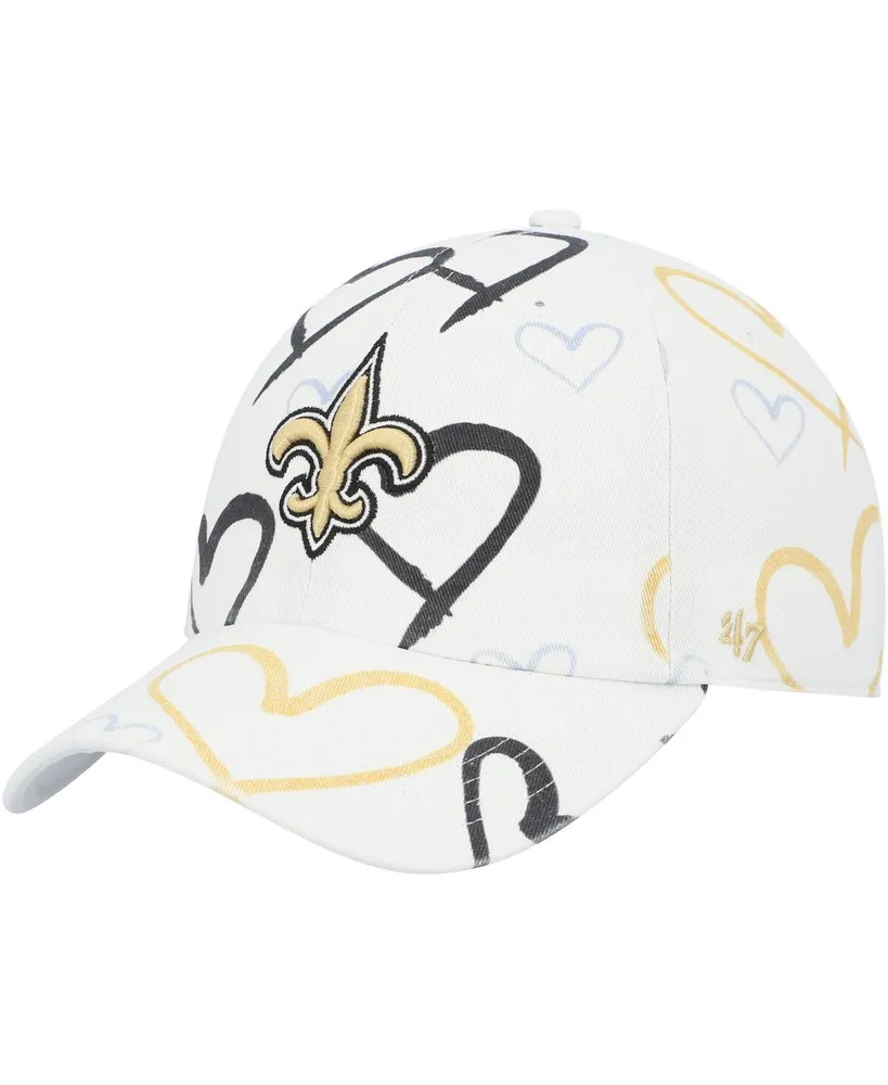 Home, '47 Brand Girls Youth '47 Brand White New Orleans Saints Adore Clean  Up Adjustable Hat