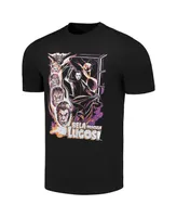 Men's Black Bela Lugosi Bat Transformation Graphic T-shirt