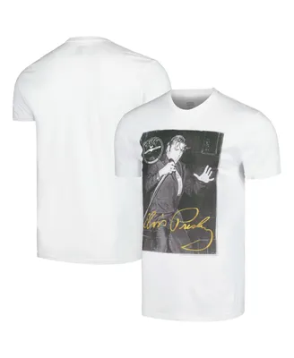 Men's White Elvis Presley Gold Signature T-shirt
