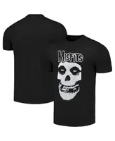 Men's Black Misfits Outline Skull T-shirt