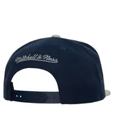 Men's Mitchell & Ness Navy, Silver Dallas Cowboys Team 2-Tone Snapback Hat