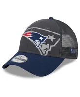 Preschool Boys and Girls New Era Graphite, Navy New England Patriots Reflect 9FORTY Adjustable Hat