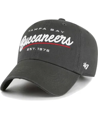Women's '47 Brand Pewter Tampa Bay Buccaneers Sidney Clean Up Adjustable Hat