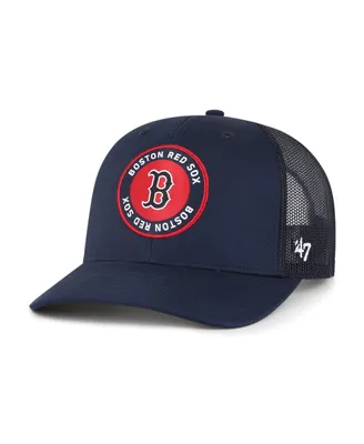 Men's '47 Brand Navy Boston Red Sox Unveil Trucker Adjustable Hat