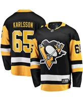 Men's Fanatics Erik Karlsson Black Pittsburgh Penguins Home Breakaway Jersey