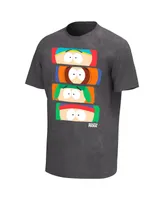 Men's Black South Park Eyes Washed T-shirt